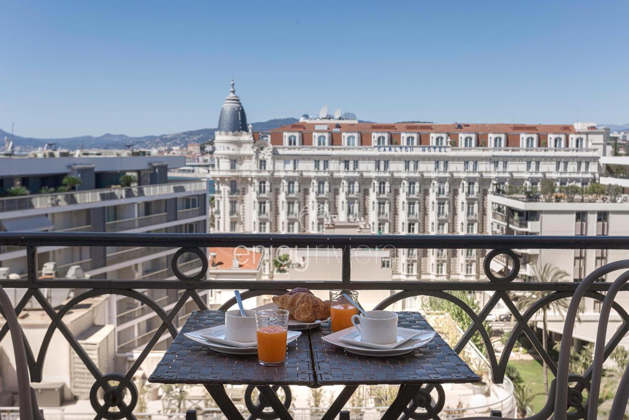 Palais Miramar Suite Art Modern - Derniere Etages Vue Mer - 75M De Confort - En Face Des Plages -Wifi - Clim كان المظهر الخارجي الصورة