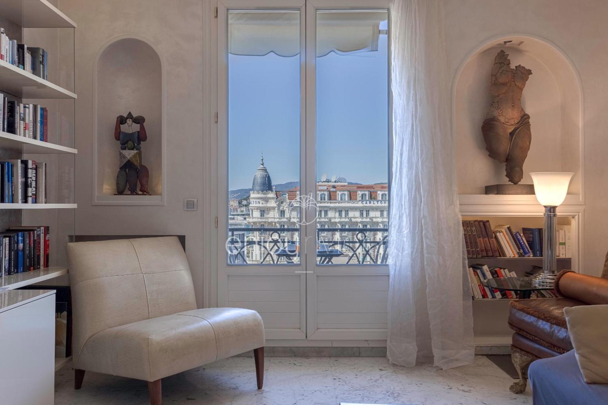 Palais Miramar Suite Art Modern - Derniere Etages Vue Mer - 75M De Confort - En Face Des Plages -Wifi - Clim كان المظهر الخارجي الصورة