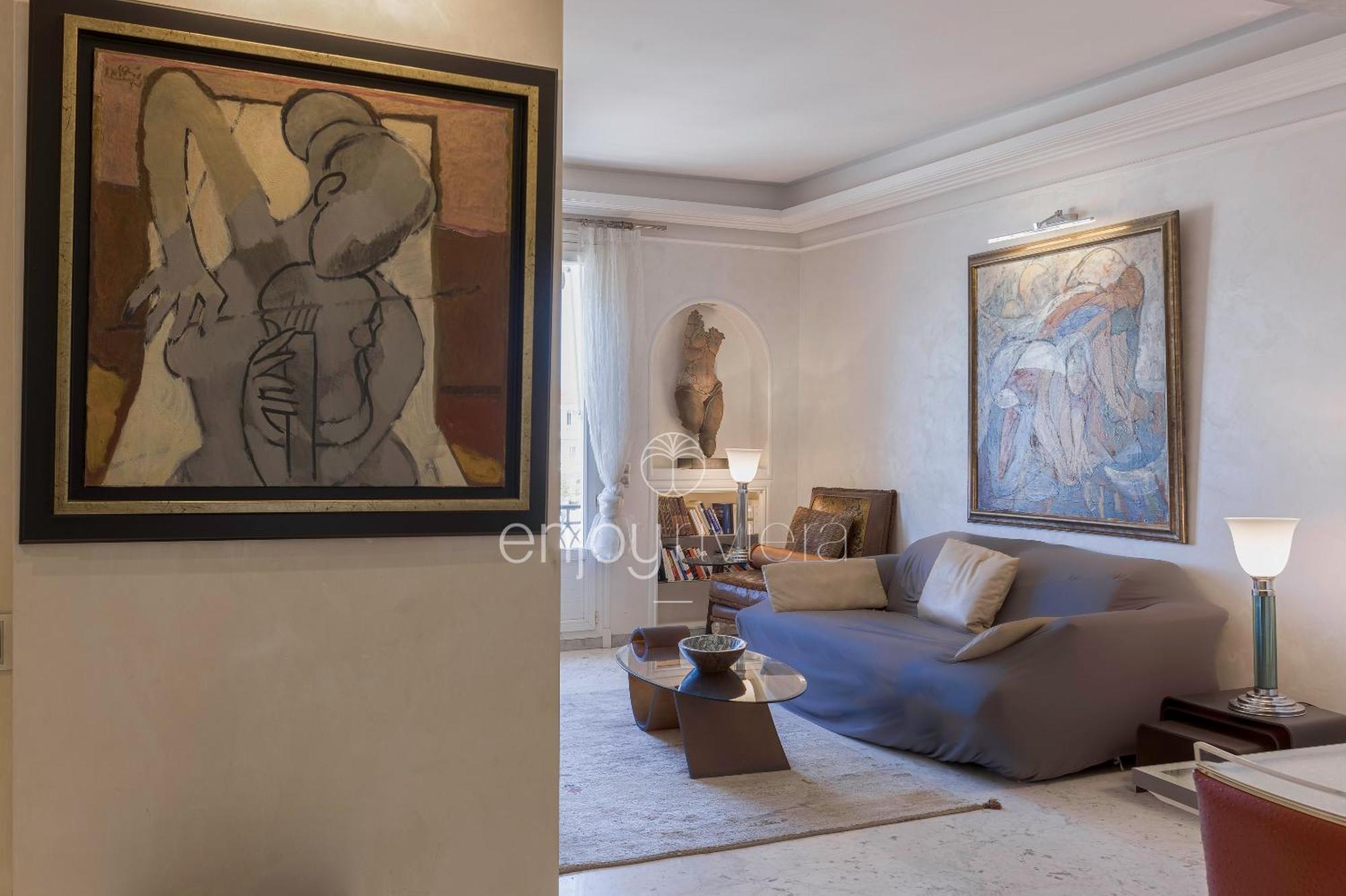 Palais Miramar Suite Art Modern - Derniere Etages Vue Mer - 75M De Confort - En Face Des Plages -Wifi - Clim كان المظهر الخارجي الصورة