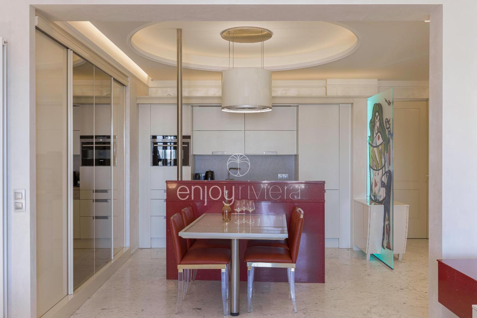 Palais Miramar Suite Art Modern - Derniere Etages Vue Mer - 75M De Confort - En Face Des Plages -Wifi - Clim كان المظهر الخارجي الصورة